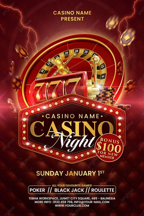 Casino night flyer blank template  Buying the template gives you the right to use it in a
